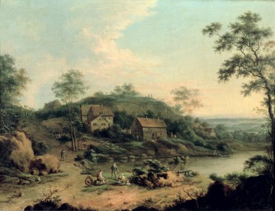 Landscape by Johann Christian Vollerdt or Vollaert